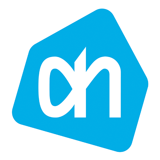 Het logo van supermarkt Albert Heijn
